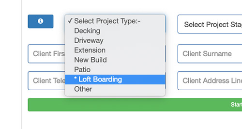 New project type added