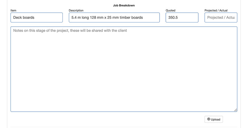 Home project manager account