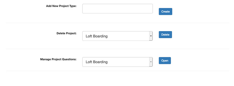 Adding new project type