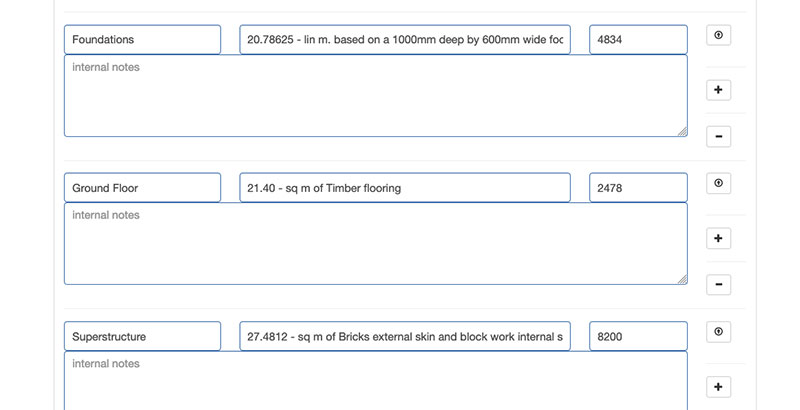 View quote or estimate details