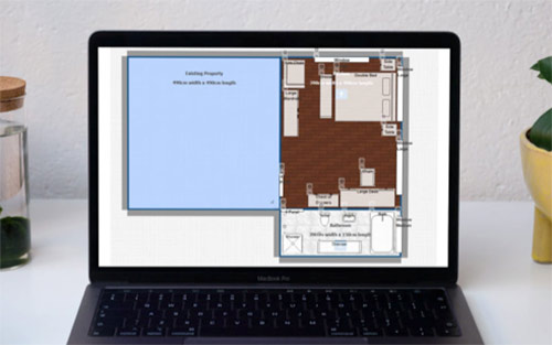 Detailed planning with teh room drawing system