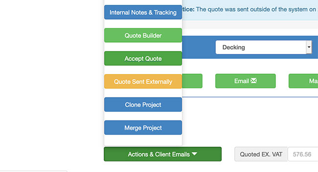 Mark quote as accepted when client is happy