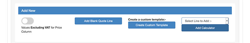 Select the quote you wish to adjust