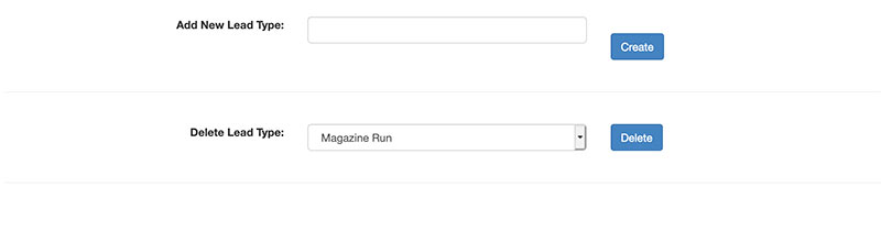 Creating a new lead type
