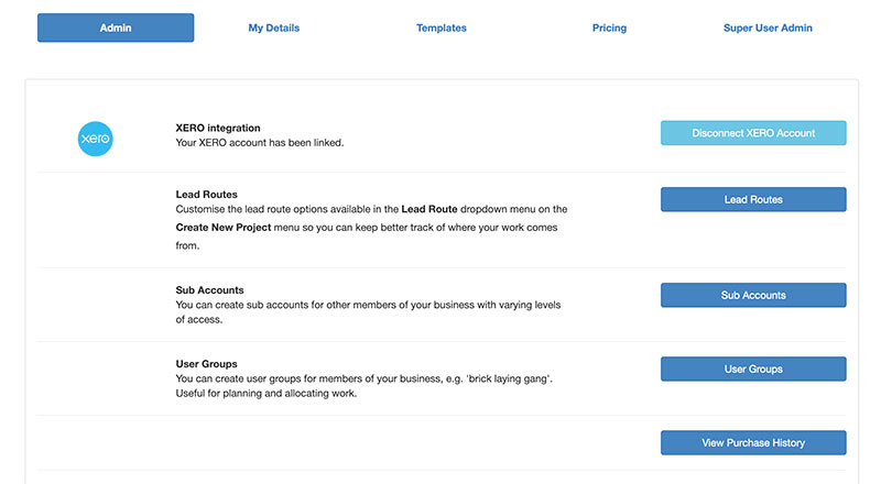 Find the update lead list button