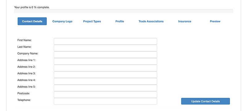 Add your company information
