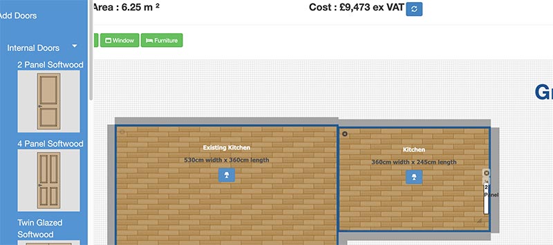 Positioning the door