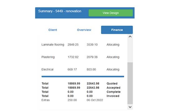 Billing summary view in Price Doctor